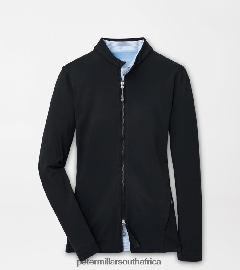 Black Women Peter Millar Katy Full-Zip Layer Apparel B62P4F108