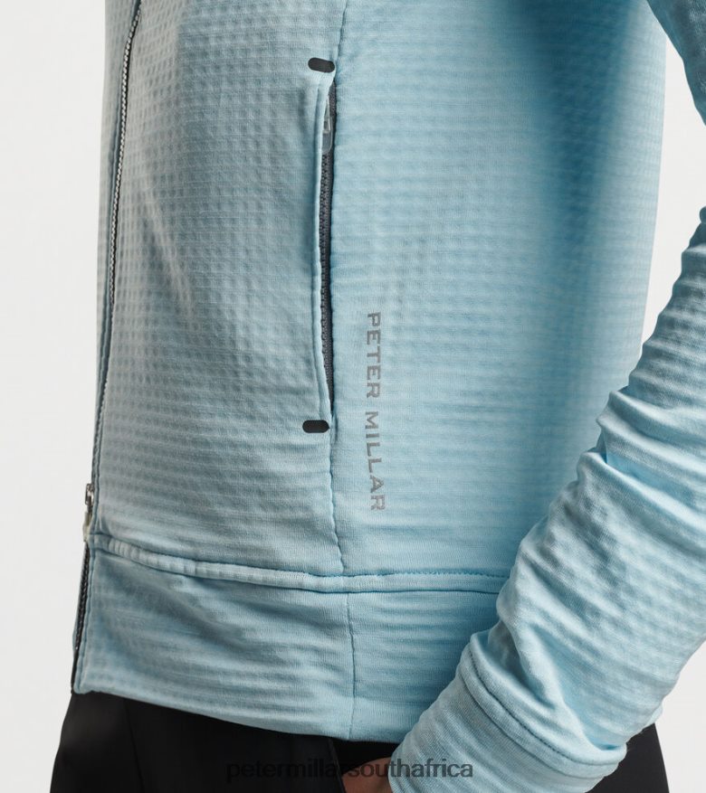Cirrus Blue Women Peter Millar Maven Performance Full-Zip Hoodie Apparel B62P4F102