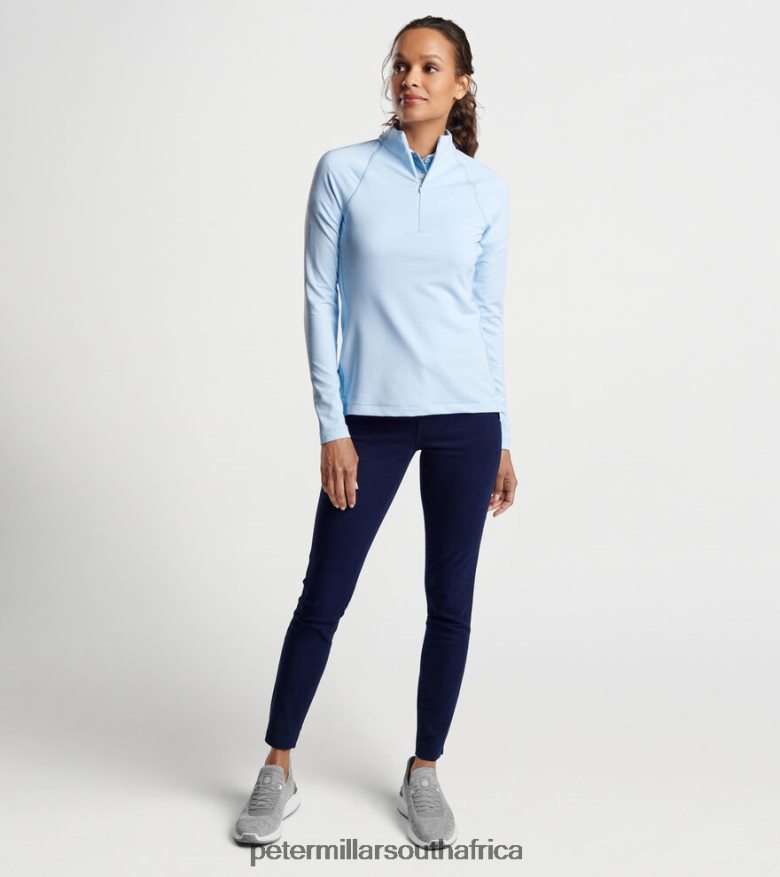 Cottage Blue Women Peter Millar Sugar Stripe Perth Layer Apparel B62P4F116