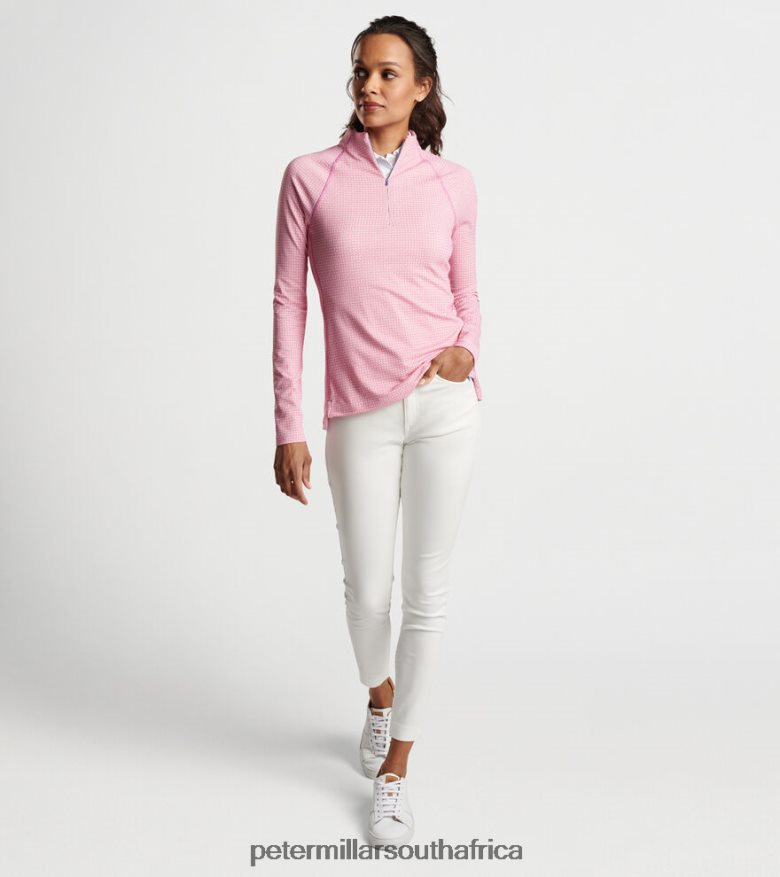 Lilac Blossom Women Peter Millar Geo Raglan-Sleeve Perth Layer Apparel B62P4F133