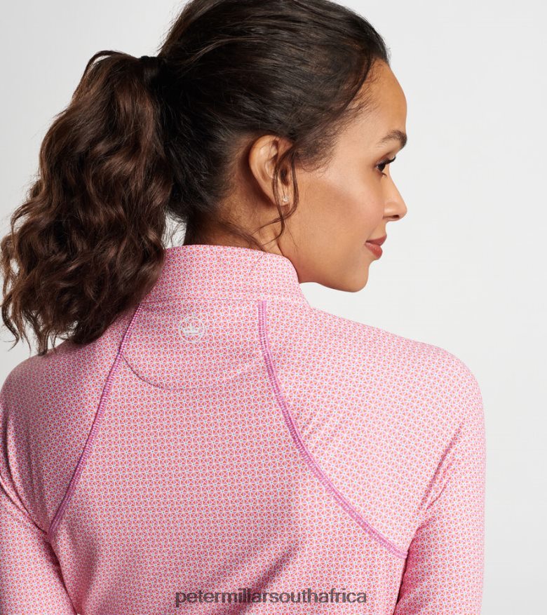 Lilac Blossom Women Peter Millar Geo Raglan-Sleeve Perth Layer Apparel B62P4F133