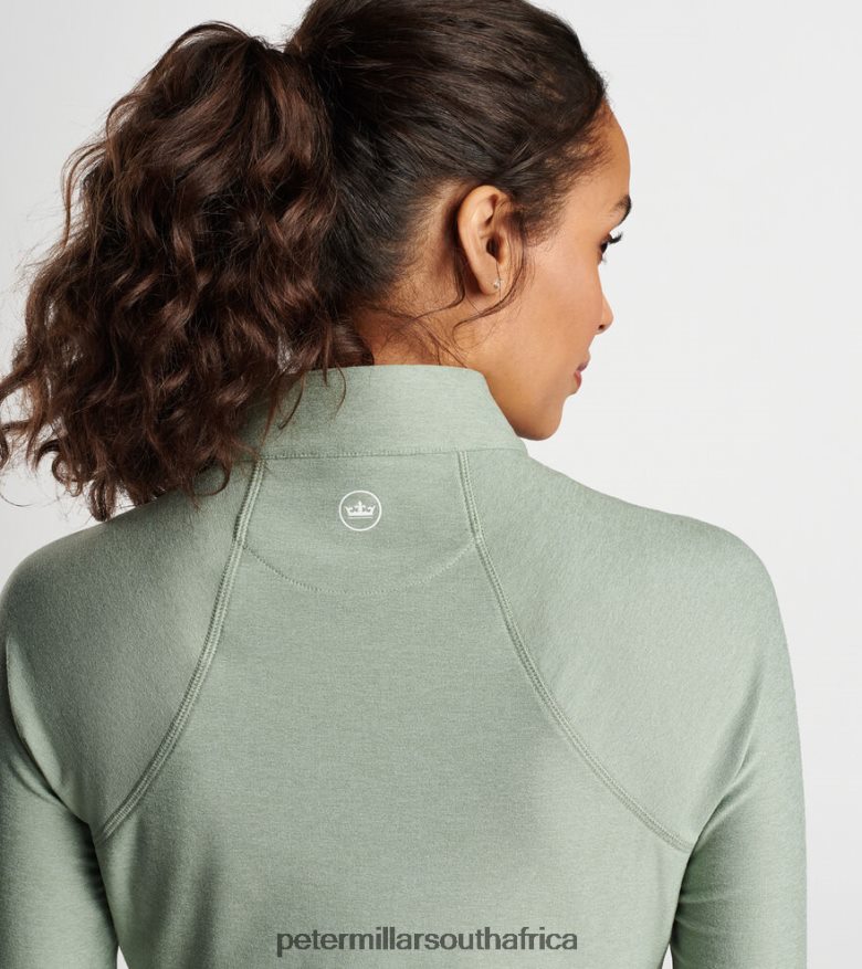 Morning Sun Women Peter Millar Melange Raglan-Sleeve Perth Layer Apparel B62P4F126