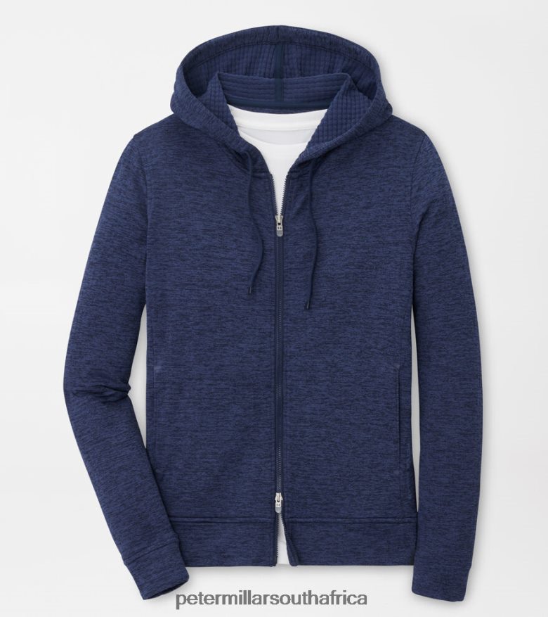 Navy Women Peter Millar Maven Performance Full-Zip Hoodie Apparel B62P4F104