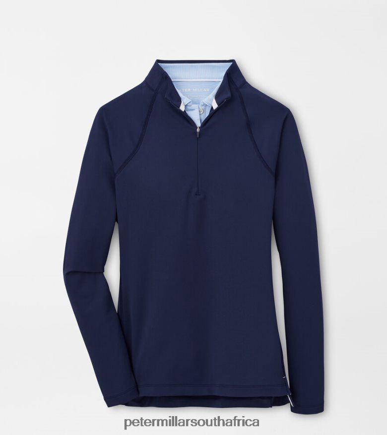Navy Women Peter Millar Raglan-Sleeve Perth Layer Apparel B62P4F115