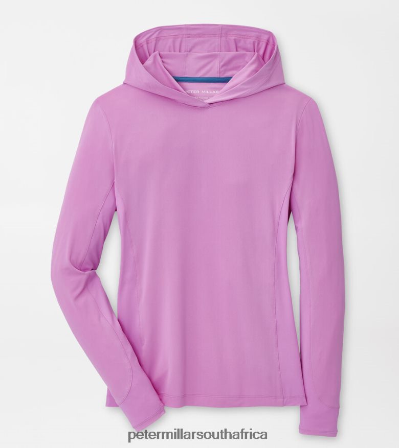 Purple Women Peter Millar Lightweight Hooded Sun Shirt Apparel B62P4F111