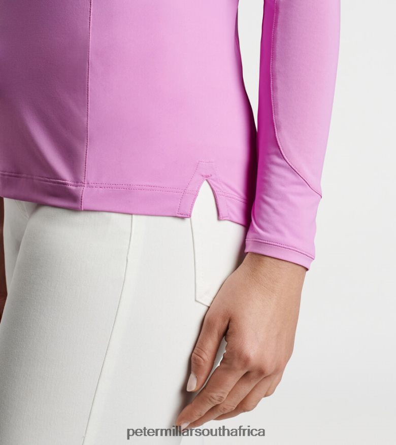 Purple Women Peter Millar Lightweight Hooded Sun Shirt Apparel B62P4F111