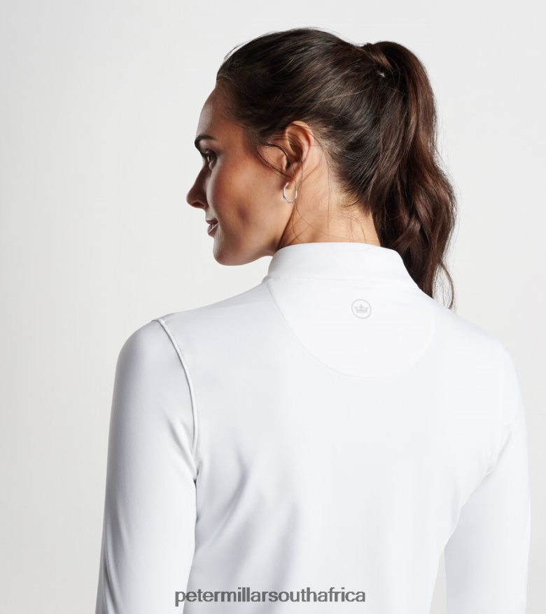 White Women Peter Millar Katy Full-Zip Layer Apparel B62P4F110
