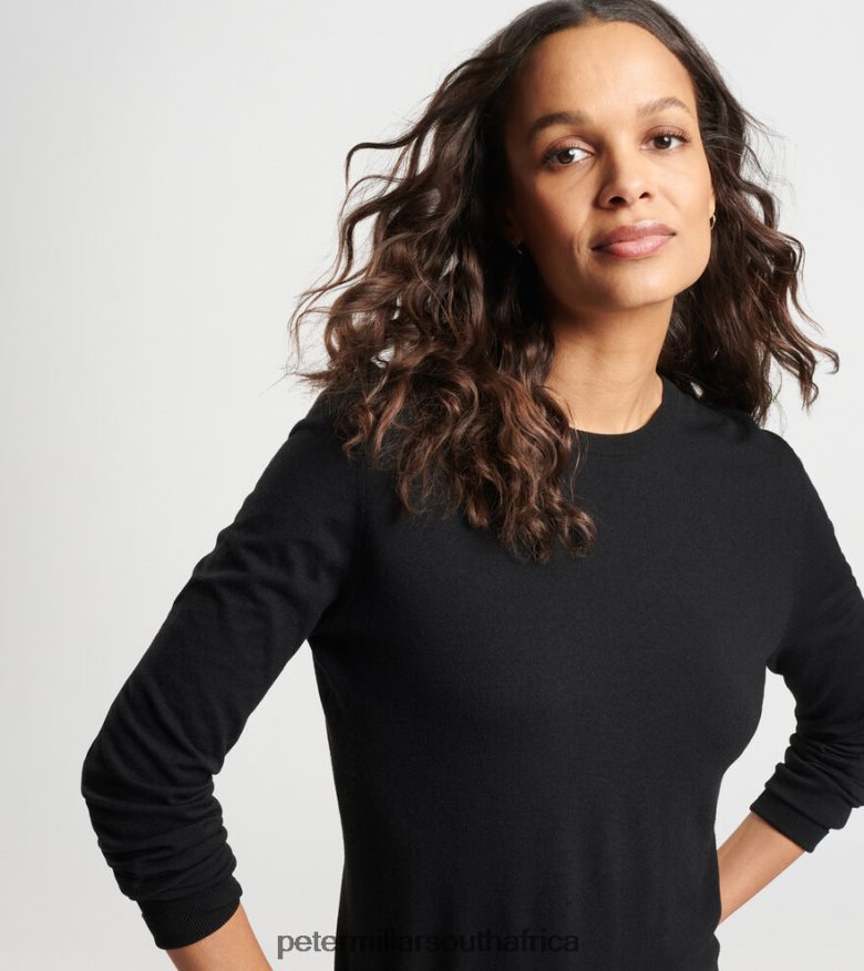 Black Women Peter Millar Excursionist Flex Crew Apparel B62P4F85