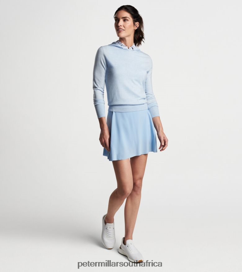 Light Cottage Blue Women Peter Millar Excursionist Flex Popover Hoodie Apparel B62P4F97