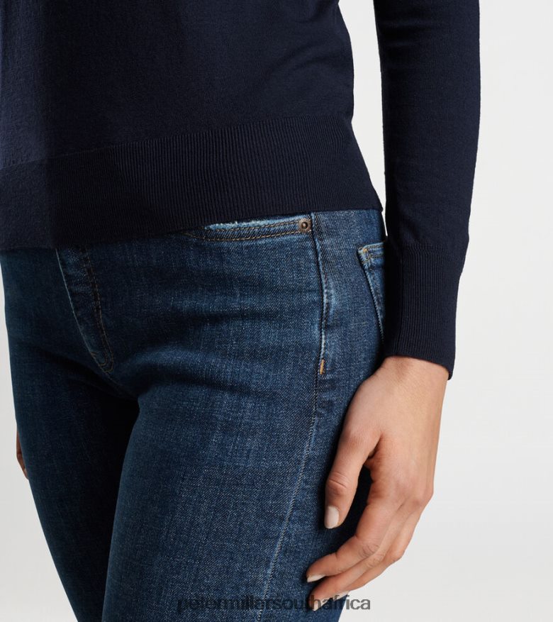 Navy Women Peter Millar Excursionist Flex Crew Apparel B62P4F87