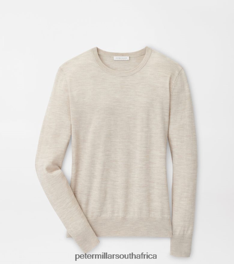 Oatmeal Women Peter Millar Excursionist Flex Crew Apparel B62P4F90