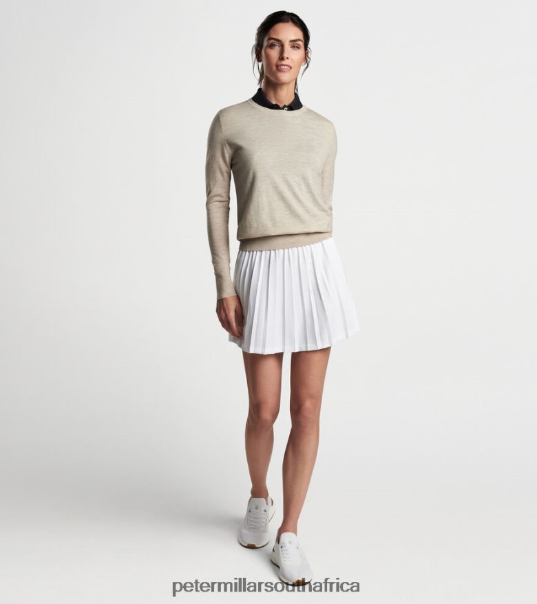 Oatmeal Women Peter Millar Excursionist Flex Crew Apparel B62P4F90